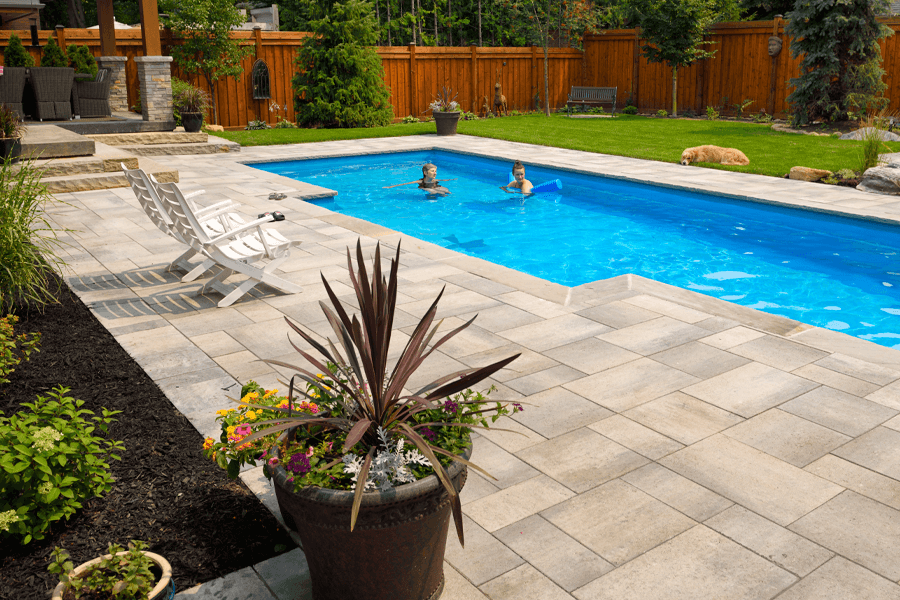 Residential swimming pool