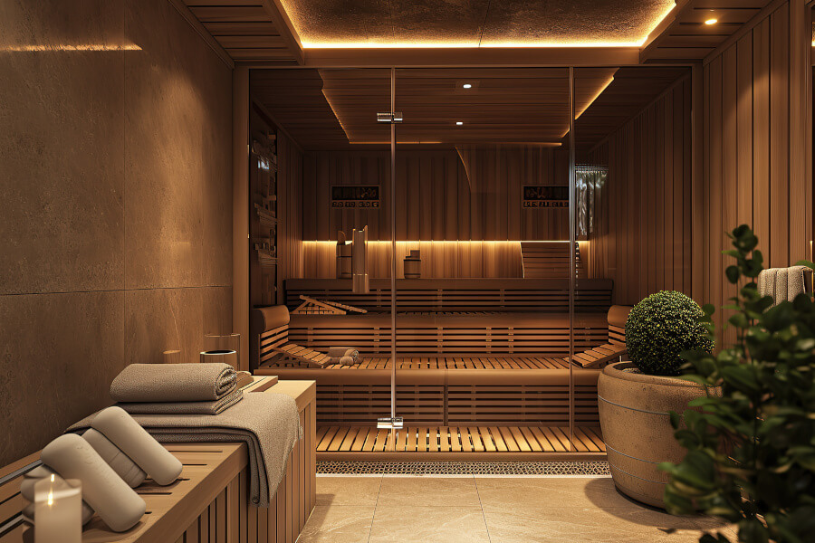 High-end steam room