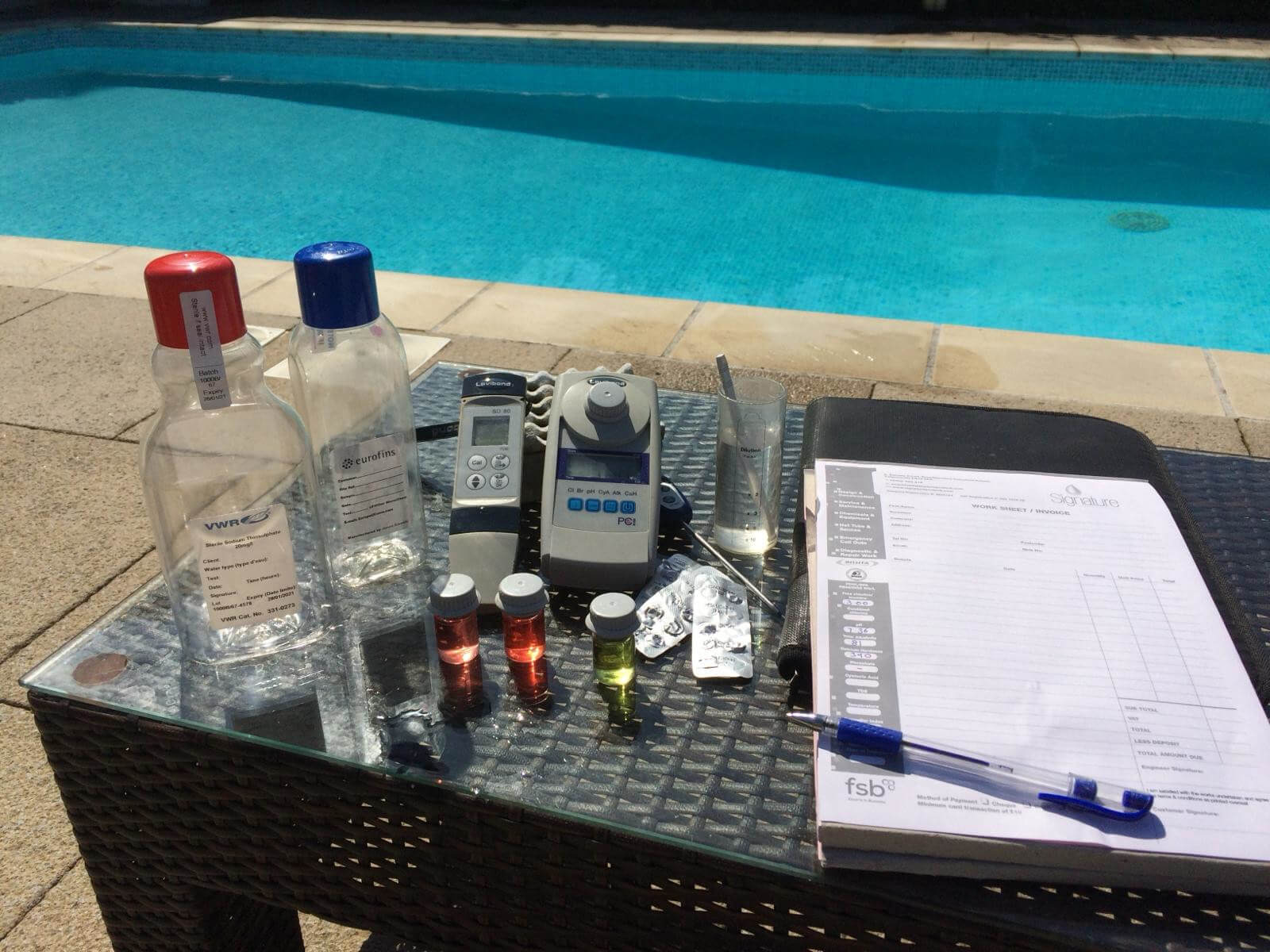 Chemicals for swimming pool
